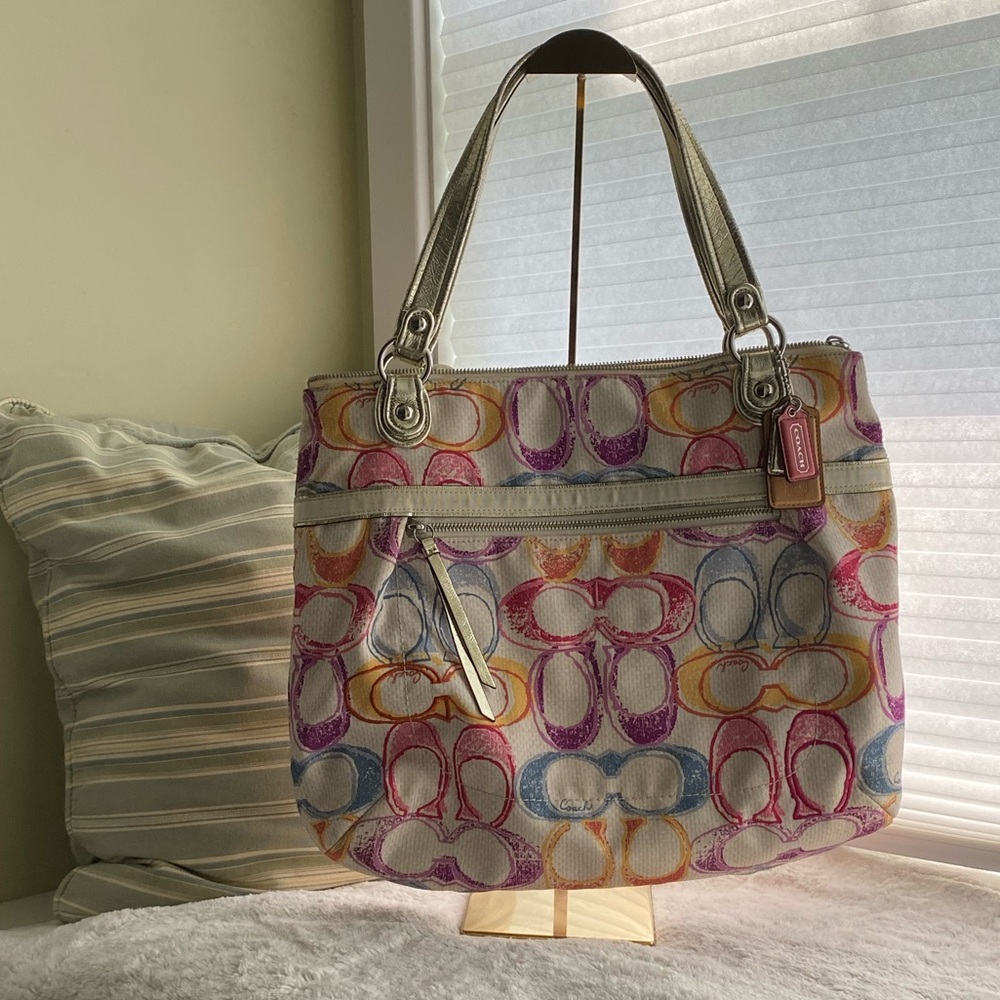 Coach Poppy Dream C Glam Tote 19023